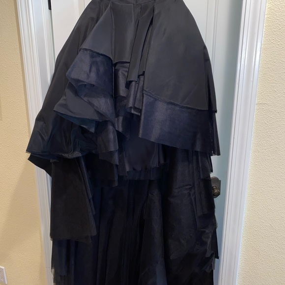Pavoni Couture Collection black High low Skirt size 10. - Picture 7 of 9